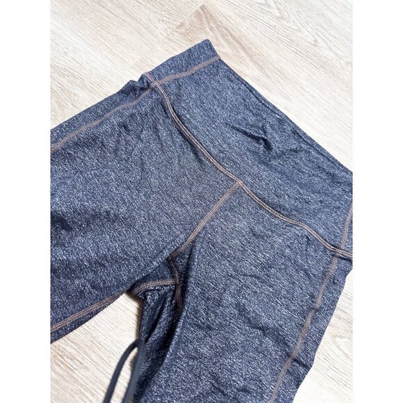 Athleta Gray High Rise Heathered Leggings XS Womens Athletic Active Crop - Picture 3 of 11